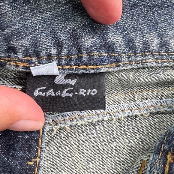 Pre-Loved Gang-Rio Brazilian Women US 2 Jeans Washed Denim Capri 3/4 Pants - Picture 10 of 15